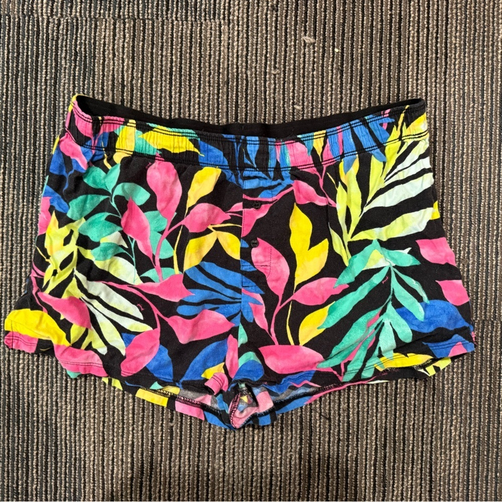 PINK Victoria's Secret Tropical Leaf Shorts